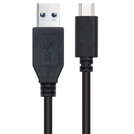 Cable USB 3.1 Tipo - C Nanocable 10.01.4002/ USB Tipo - C Macho - USB Macho/ 2m/ Negro - Tiensol