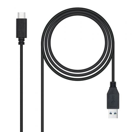 Cable USB 3.1 Tipo - C Nanocable 10.01.4002/ USB Tipo - C Macho - USB Macho/ 2m/ Negro - Tiensol