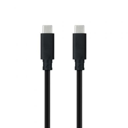 Cable USB 3.1 Tipo - C Nanocable 10.01.4100/ USB Tipo - C Macho - USB Tipo - C Macho/ 50cm/ Negro - Tiensol