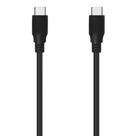 Cable USB 3.2 Tipo - C Aisens A107 - 0701 20GBPS 5A 100W/ USB Tipo - C Macho - USB Tipo - C Macho/ Hasta 100W/ 2500Mbps/ 60cm/ Negro - Tiensol