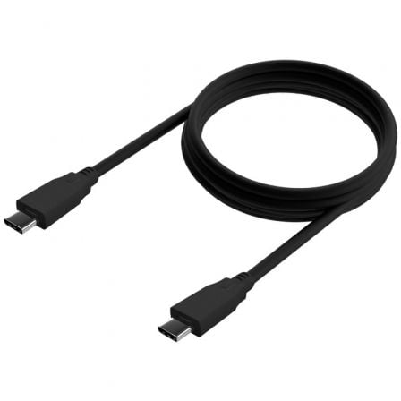 Cable USB 3.2 Tipo - C Aisens A107 - 0701 20GBPS 5A 100W/ USB Tipo - C Macho - USB Tipo - C Macho/ Hasta 100W/ 2500Mbps/ 60cm/ Negro - Tiensol