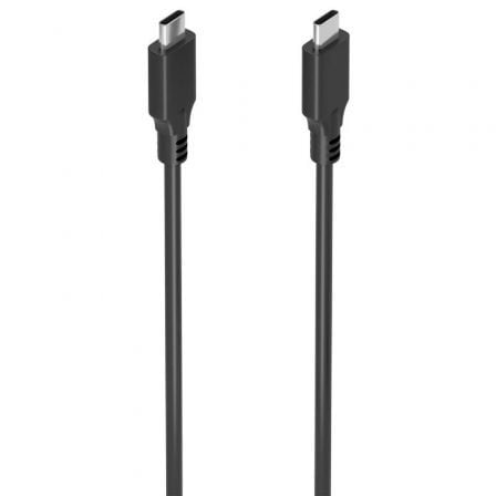 Cable USB 3.2 Tipo - C Aisens A107 - 0874 20GBPS 5A 100W/ USB Tipo - C Macho - USB Tipo - C Macho/ Hasta 100W/ 2m/ Gris - Tiensol