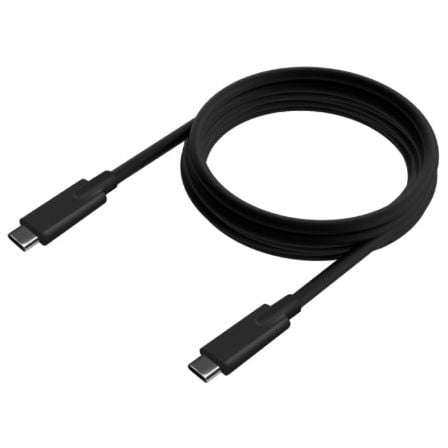 Cable USB 3.2 Tipo - C Aisens A107 - 0875/ USB Tipo - C Macho - USB Tipo - C Macho/ Hasta 100W/ 20Gbps/ 3m/ Gris - Tiensol