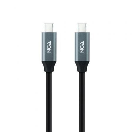 Cable USB 3.2 Tipo - C Nanocable 10.01.4303/ USB Tipo - C Macho - USB Tipo - C Macho/ 3m/ Gris y Negro - Tiensol