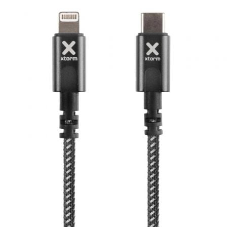 Cable USB Tipo - C Lightning Xtorm CX2041/ USB Tipo - C Macho - Lightning Macho/ Hasta 60W/ 480Mbps/ 3m/ Negro - Tiensol