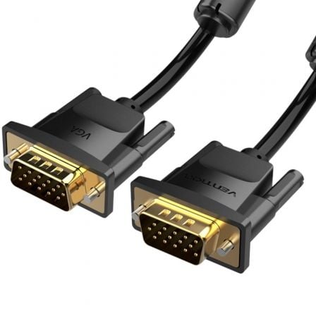 Cable VGA Vention DADBL/ VGA Macho - VGA Macho/ 10m/ Negro - Tiensol