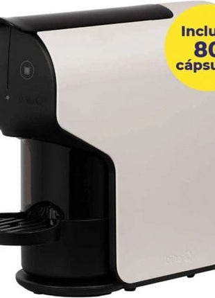 Cafetera de Cápsulas Delta Quick/ Blanca + 80 cápsulas café QALIDUS - Tiensol