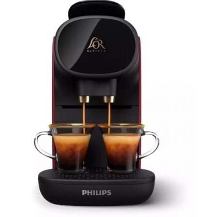 Cafetera de Cápsulas Philips L'Or Barista Sublime LM9012/55/ Compatible cápsulas Nespresso y L'OR/ Negra y Roja/ Incluye 50 Cápsulas - Tiensol