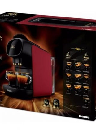 Cafetera de Cápsulas Philips L'Or Barista Sublime LM9012/55/ Compatible cápsulas Nespresso y L'OR/ Negra y Roja/ Incluye 50 Cápsulas - Tiensol