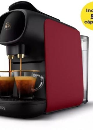 Cafetera de Cápsulas Philips L'Or Barista Sublime LM9012/55/ Compatible cápsulas Nespresso y L'OR/ Negra y Roja/ Incluye 50 Cápsulas - Tiensol