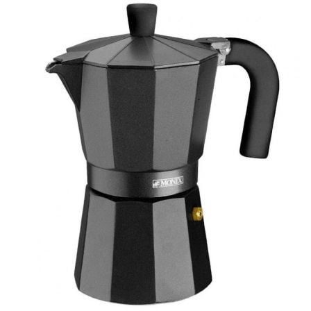 Cafetera Italiana Monix Noir M640003/ 3 Tazas/ Negra - Tiensol