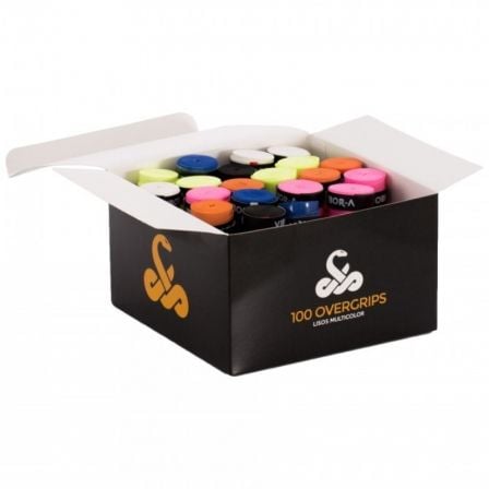 Caja de 100 Overgrips VIBOR - A/ Colores Surtidos - Tiensol