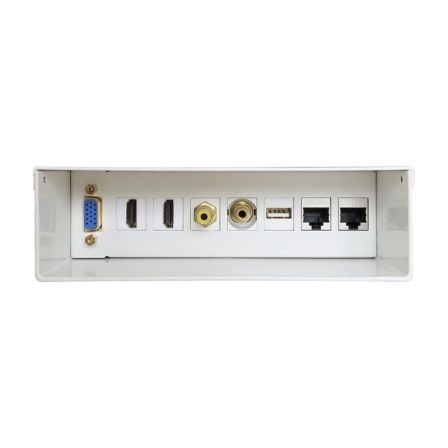 Caja de Conexiones Aisens A127 - 0340/ VGA - 2x HDMI - Jack 3.5 - RCA - USB - 2x RJ45 - Tiensol