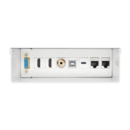 Caja de Conexiones Aisens A127 - 0720/ VGA - 2x HDMI - Jack 3.5 - USB Tipo - C - USB - 2x RJ45 - Tiensol