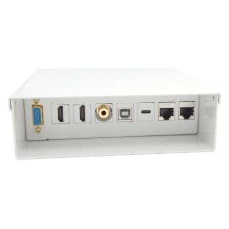 Caja de Conexiones Aisens A127 - 0720/ VGA - 2x HDMI - Jack 3.5 - USB Tipo - C - USB - 2x RJ45 - Tiensol