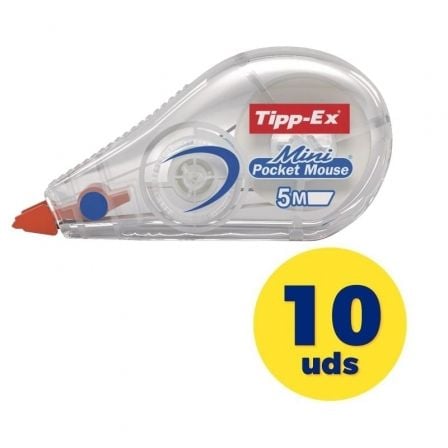 Caja de Correctores de Escritura en Cinta Bic Tipp - Ex Mini Pocket Mouse/ 5mm x 5m/ 10 unidades - Tiensol