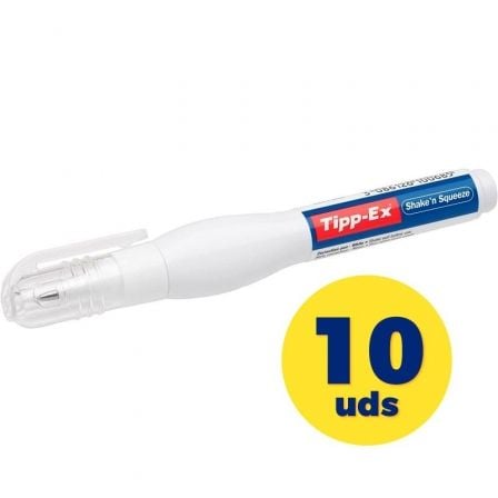 Caja de Correctores de Escritura en Lápiz Bic Tipp - Ex Shake'N Sqeeze/ 8ml/ 10 unidades - Tiensol