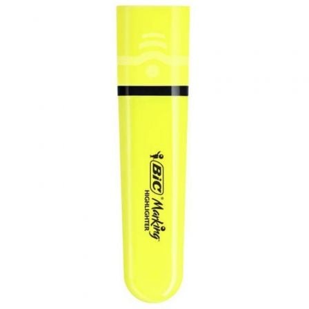 Caja de Marcadores Fluorescentes Bic Highlighter Flat Neón/ 12 unidades/ Amarillos - Tiensol