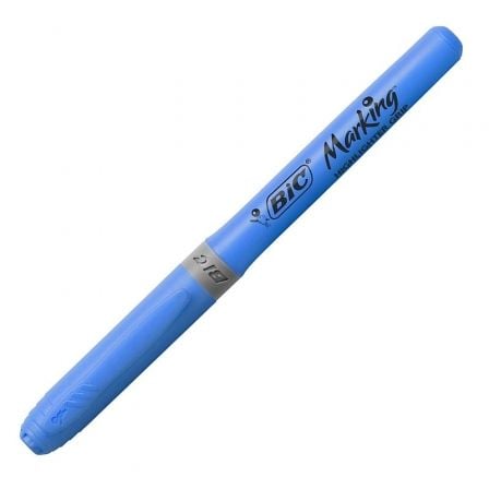 Caja de Marcadores Fluorescentes Bic Marking Highlighter Grip/ 12 unidades/ Azules - Tiensol