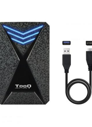 Caja Externa Gaming para Disco Duro de 2.5' TooQ TQE - 2550BL/ USB 3.1/ Sin tornillos - Tiensol