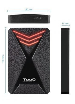 Caja Externa Gaming para Disco Duro de 2.5' TooQ TQE - 2550RGB/ USB 3.1/ Sin tornillos - Tiensol