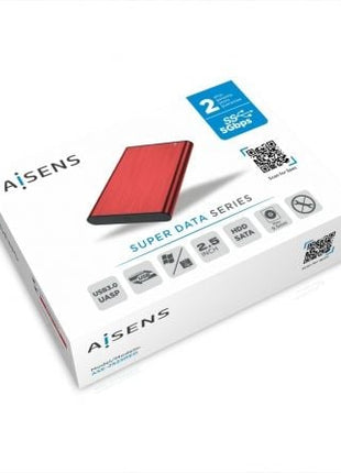 Caja Externa para Disco Duro de 2.5' Aisens ASE - 2525RED/ USB 3.1/ Sin tornillos - Tiensol