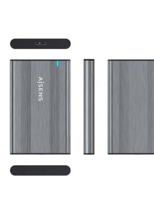 Caja Externa para Disco Duro de 2.5' Aisens ASE - 2526GR/ USB 3.1/ Sin tornillos - Tiensol