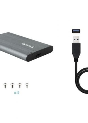 Caja Externa para Disco Duro de 2.5' TooQ TQE - 2503G/ USB 3.1/ Sin Tornillos - Tiensol