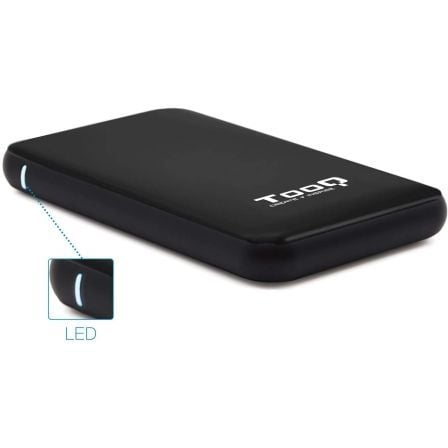 Caja Externa para Disco Duro de 2.5' TooQ TQE - 2528B/ USB 3.1/ Sin tornillos - Tiensol