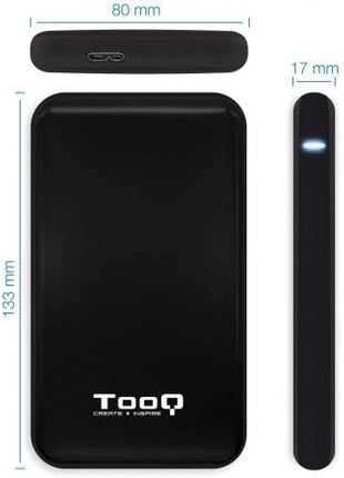 Caja Externa para Disco Duro de 2.5' TooQ TQE - 2528B/ USB 3.1/ Sin tornillos - Tiensol