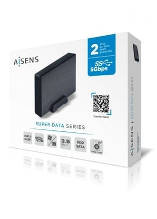 Caja Externa para Disco Duro de 3.5' Aisens ASE - 3530B/ USB 3.1 - Tiensol