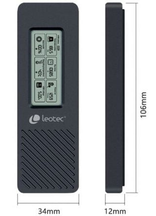 Caja Externa para Disco SSD M.2 NVMe Leotec LEM2EXT01/ USB 3.2/ con Pantalla LCD - Tiensol