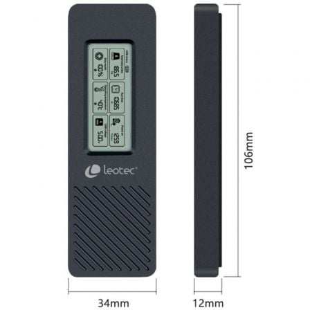 Caja Externa para Disco SSD M.2 NVMe Leotec LEM2EXT01/ USB 3.2/ con Pantalla LCD - Tiensol