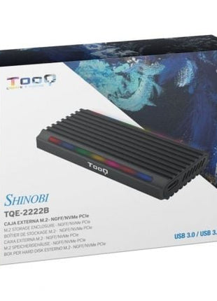 Caja Externa para Disco SSD M.2 NVMe TooQ TQE - 2222B/ USB 3.1 Gen2/ Sin tornillos - Tiensol