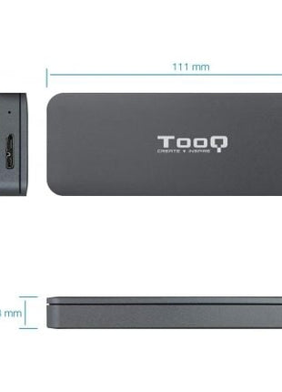 Caja Externa para Disco SSD M.2 SATA TooQ TQE - 2281G/ USB 3.0/ Sin tornillos - Tiensol