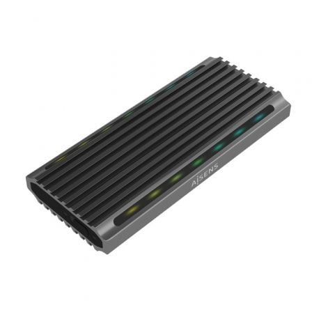 Caja Externa para Disco SSD M.2 SATA/NVMe Aisens ASM2 - RGB011GR/ USB 3.2 Gen2/ Sin Tornillos - Tiensol