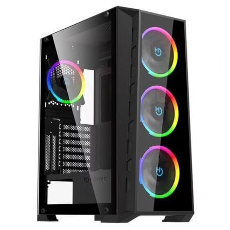 Caja Gaming Semitorre Hiditec MH12 GLASS - Tiensol