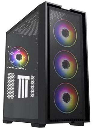 Caja Gaming Torre Hiditec H2 Air ARGB / Negro - Tiensol