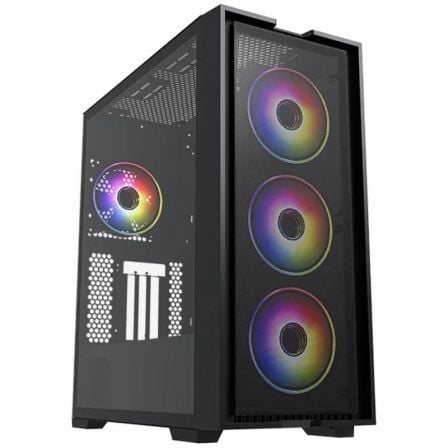 Caja Gaming Torre Hiditec H2 Air ARGB / Negro - Tiensol