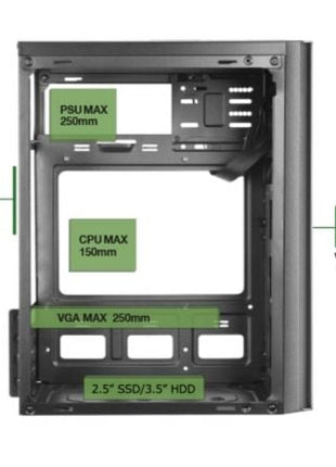 Caja Minitorre Anima AC6500 con Fuente 500W - Tiensol