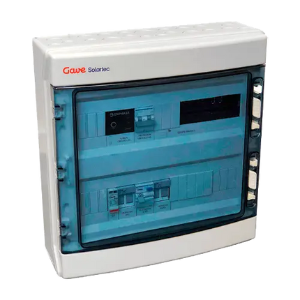 Caja Protecciones AC Enphase Monofásico GAVE ACM-E1C 20A 30mA - Kits Protecciones CA