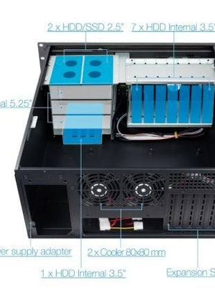 Caja Rack TooQ RACK - 406N - USB3 - Tiensol