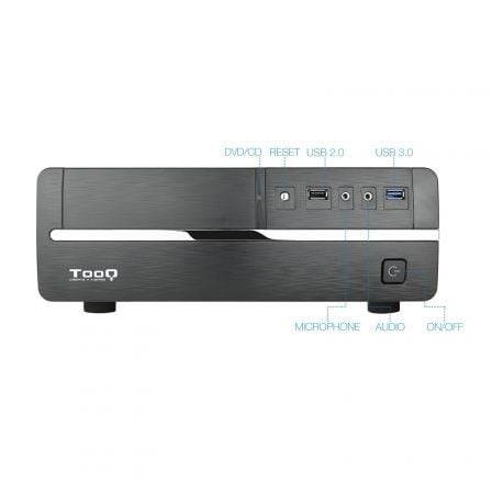 Caja Sobremesa Slim TooQ TQC - 3005U3 con Fuente 500W - Tiensol