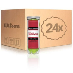 Cajón Bolas Wilson Rush 100/ 24 packs de 3 unidades - Tiensol