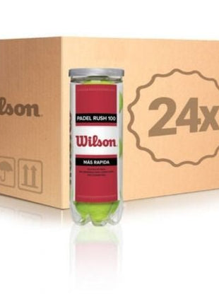 Cajón Bolas Wilson Rush 100/ 24 packs de 3 unidades - Tiensol