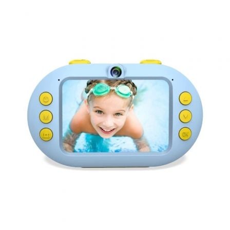 Cámara Digital Deportiva AgfaPhoto Realikids CAM Waterproof/ 16MP/ Azul/ Incluye Tarjeta Micro SD 8GB - Tiensol