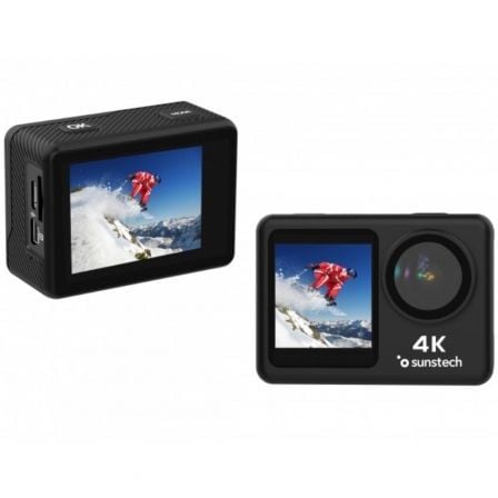 Cámara Digital Deportiva Sunstech Adventure 4K/ 16MP/ Ángulo de visión 170º/ Negra - Tiensol