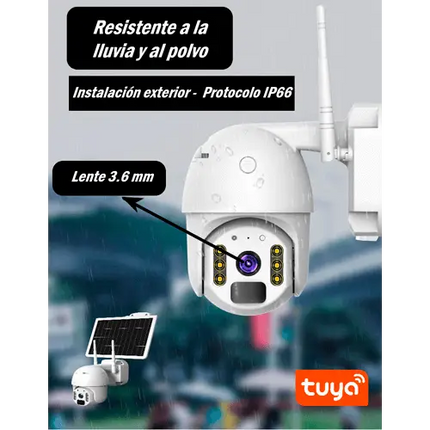 Cámara Solar WiFi PTZ 1080P | Tuya Smart - Tiensol