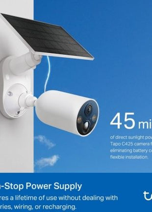 Cámaras de Videovigilancia TP - Link Tapo C425 KIT/ Visión Nocturna/ Control desde APP/ Incluye Panel Solar - Tiensol