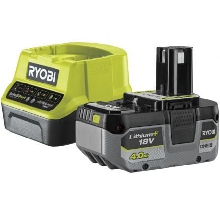 Cargador + Batería de litio Ryobi ONE+ RC18120 - 140X/ 18V 4,0Ah - Tiensol